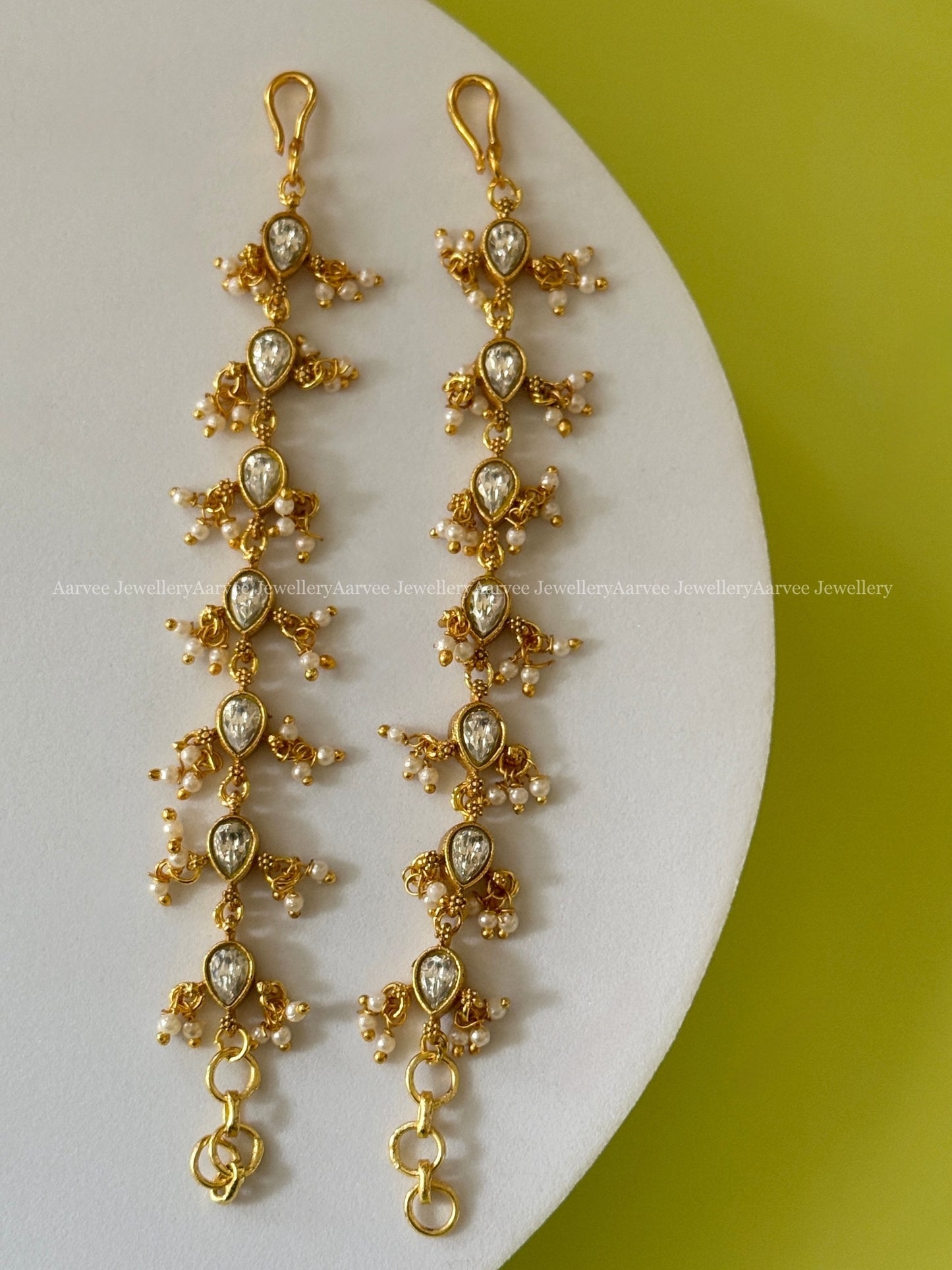 JADAU KUNDAN EAR CHAIN