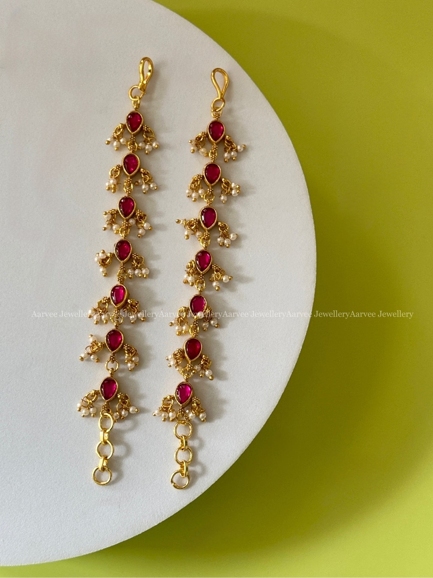 JADAU KUNDAN EAR CHAIN