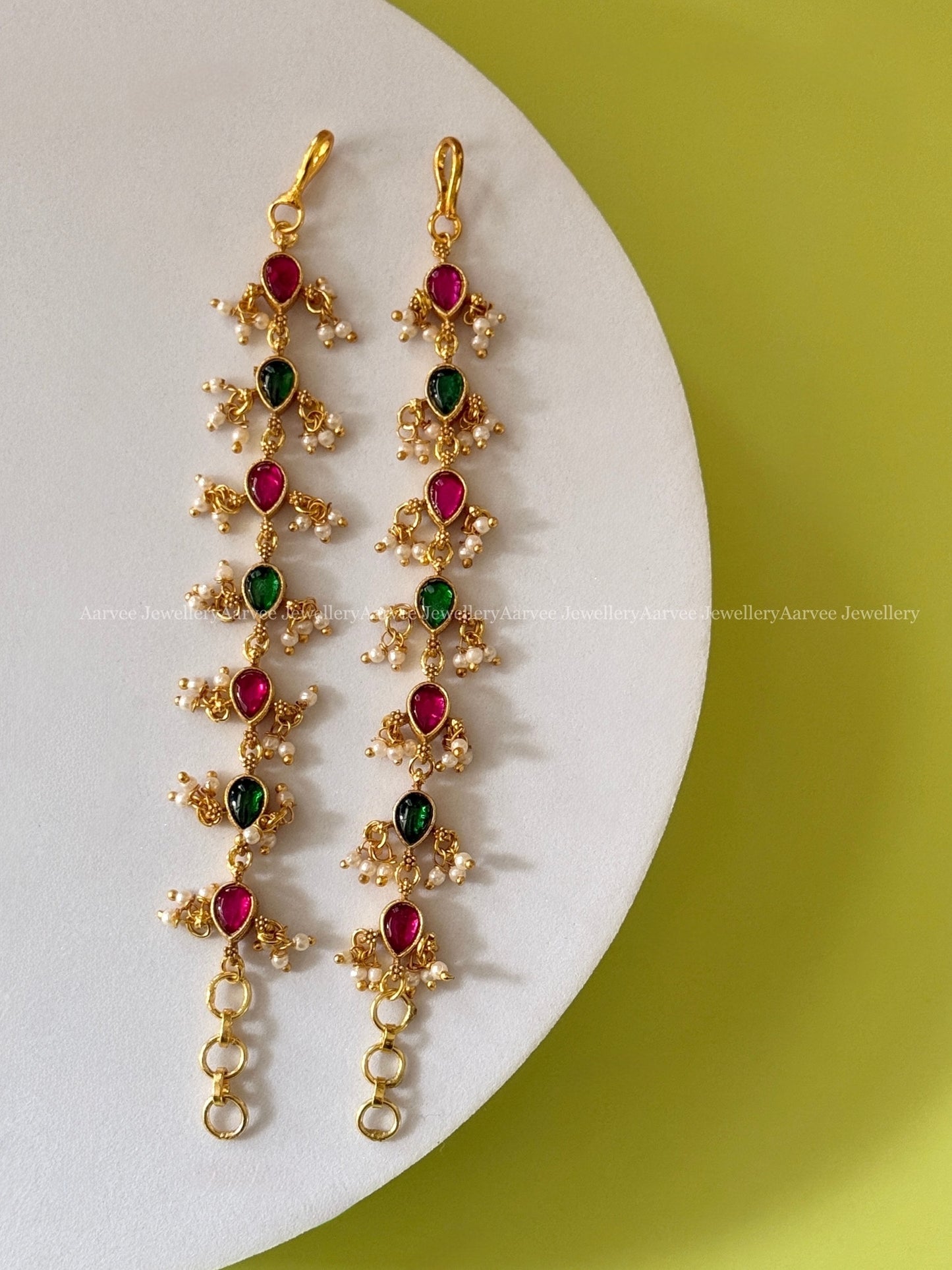 JADAU KUNDAN EAR CHAIN