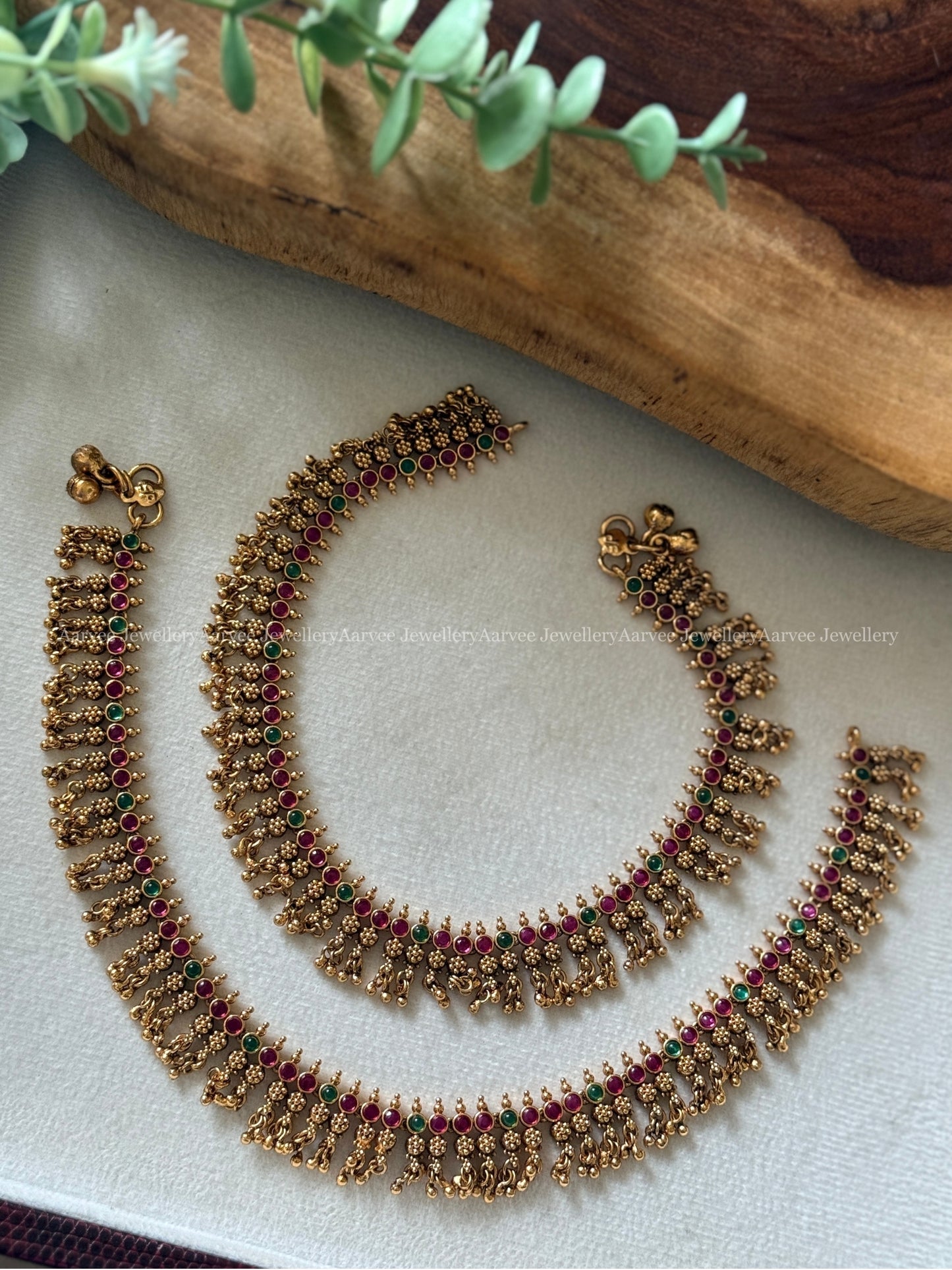 PREMIUM KEMP STONE BRIDAL ANKLET