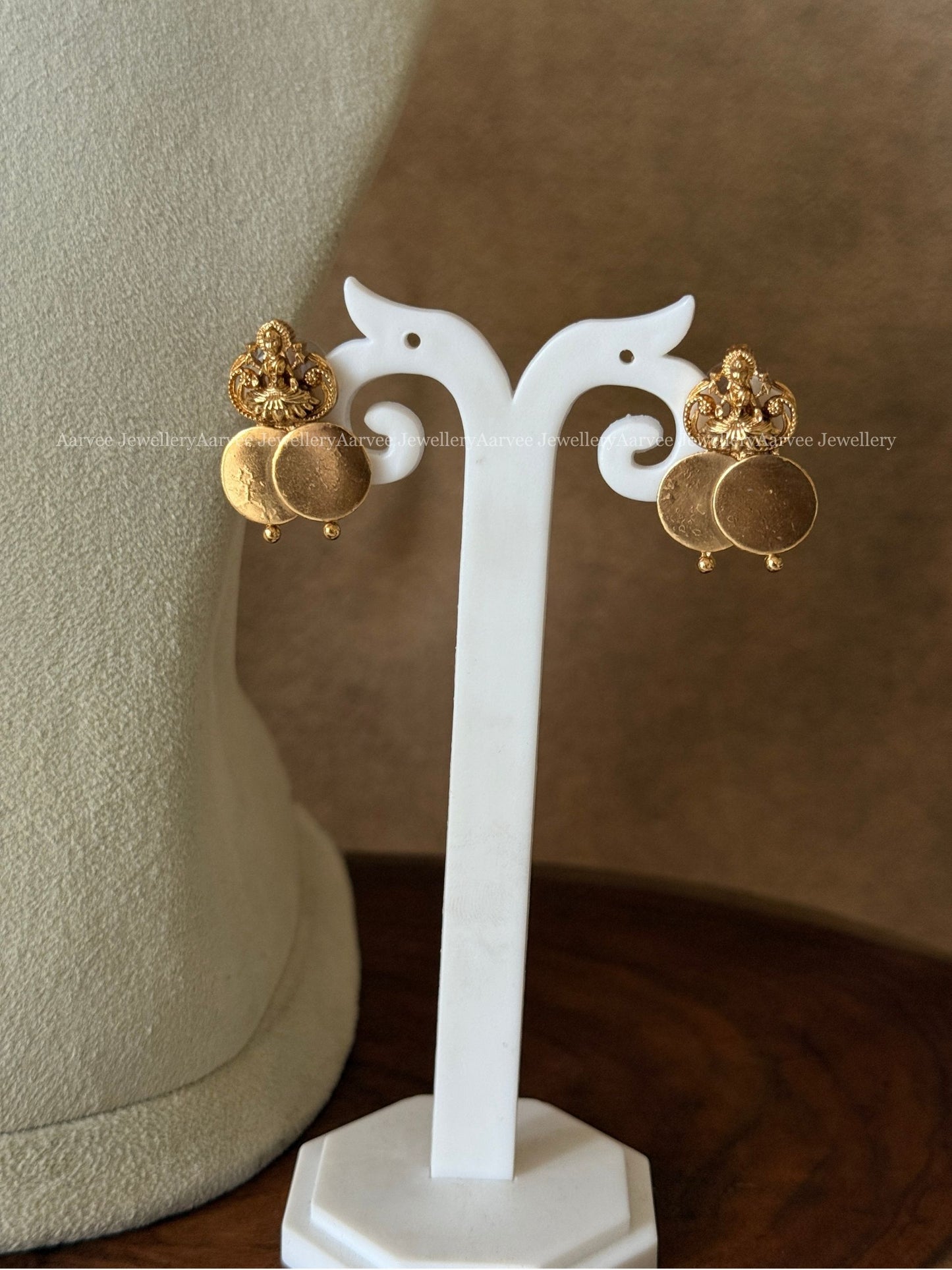 GOLD FINISH LAKSHMI COIN NECKLACE SET