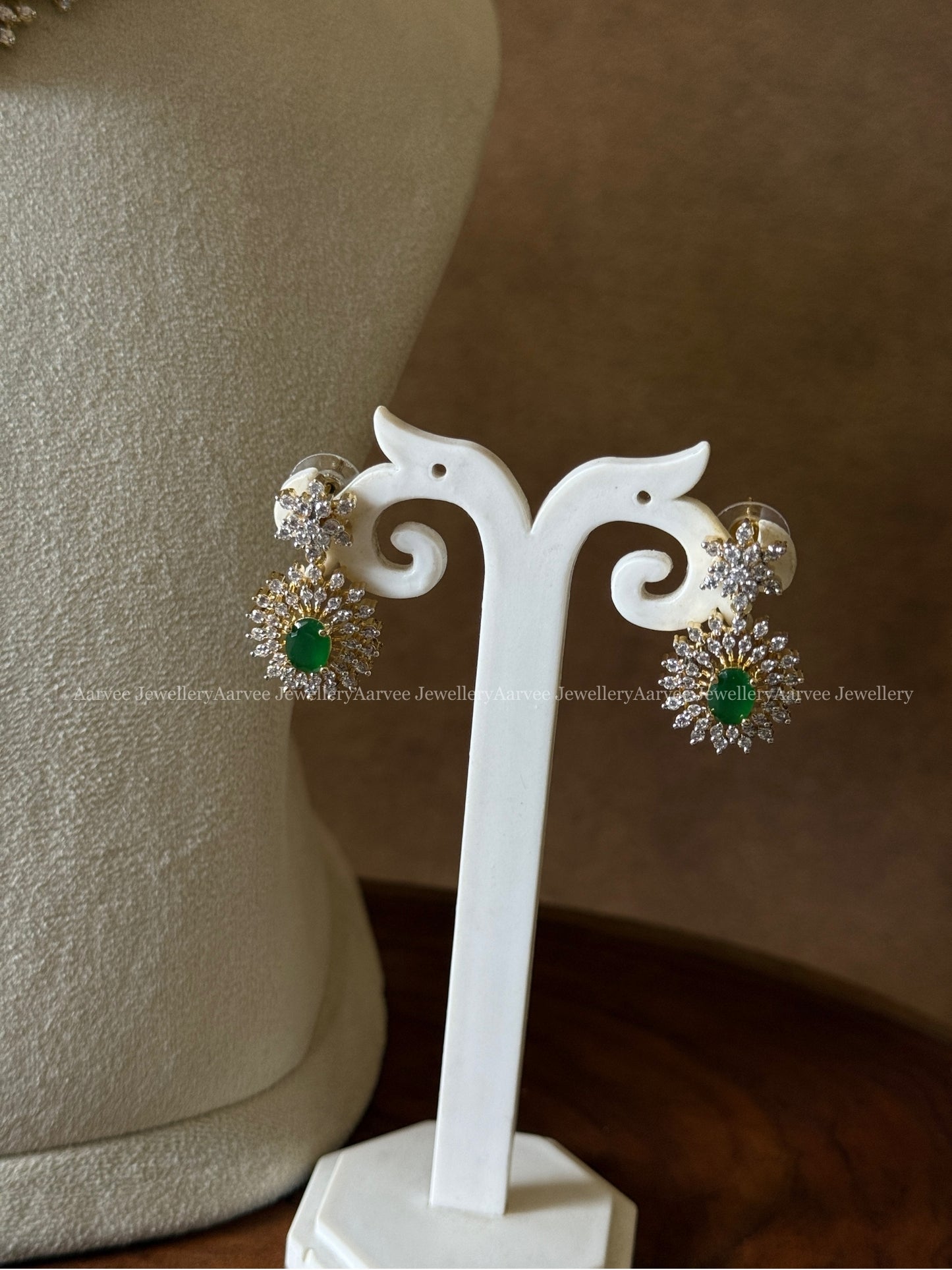 PINK STONE AD NECKLACE SET