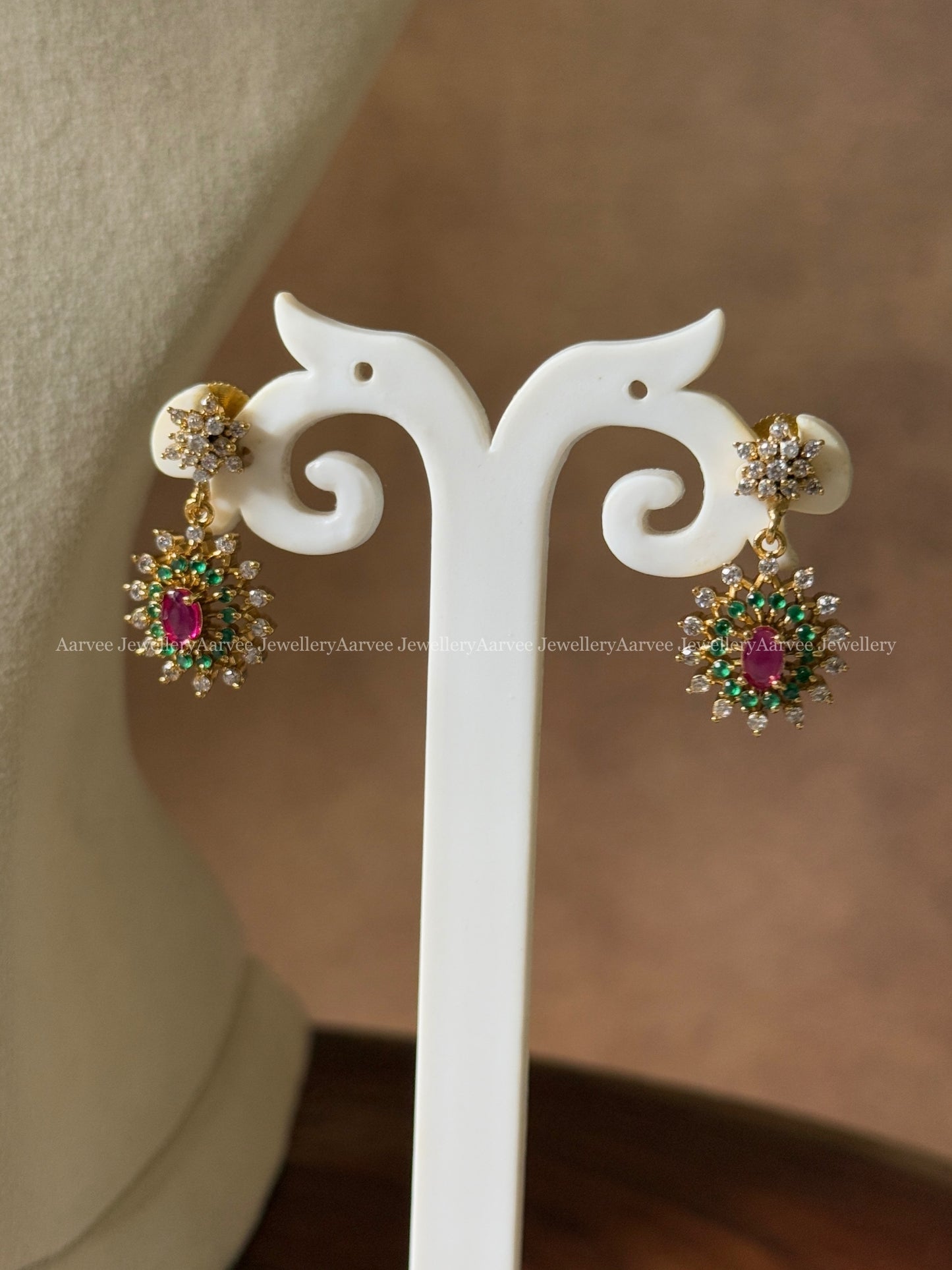 CZ STONES KANTI NECKLACE SET