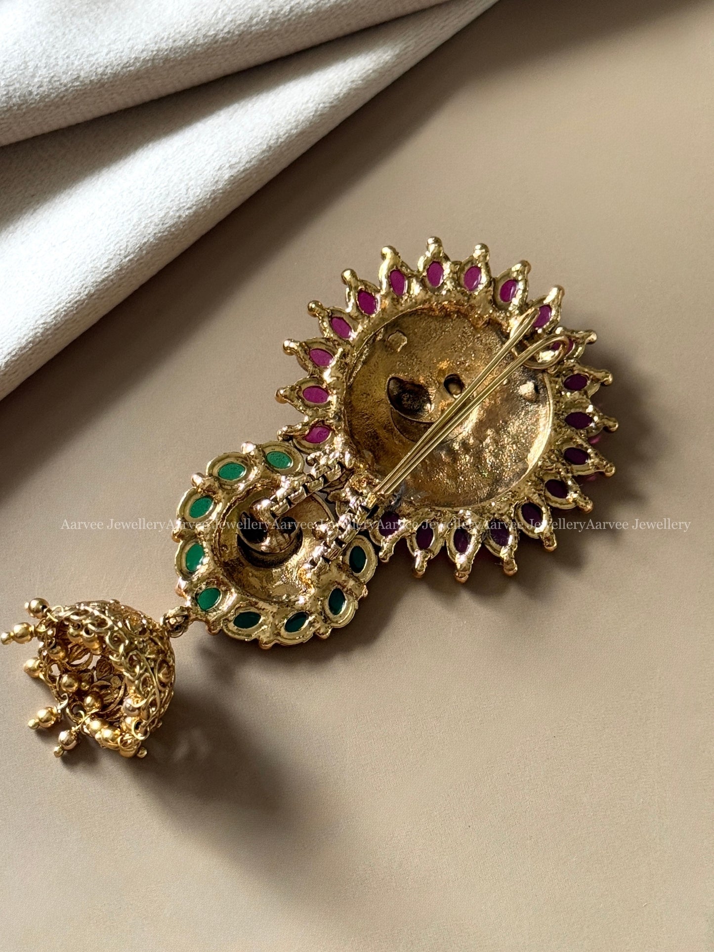 KEMP STONES JADA BILLA | HAIR ACCESSORY WITH PEACOCK MOTIF