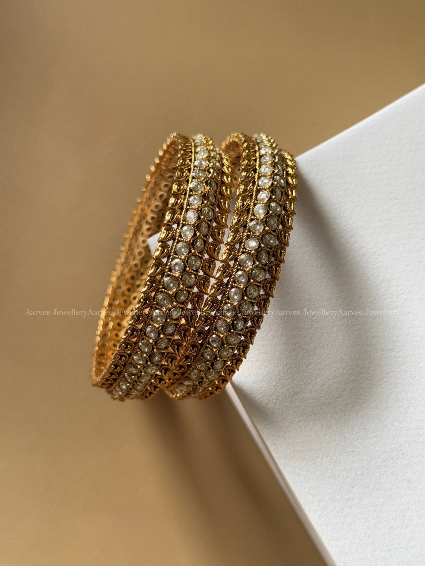 HIGH QUALITY WHITE CZ STONES BANGLE