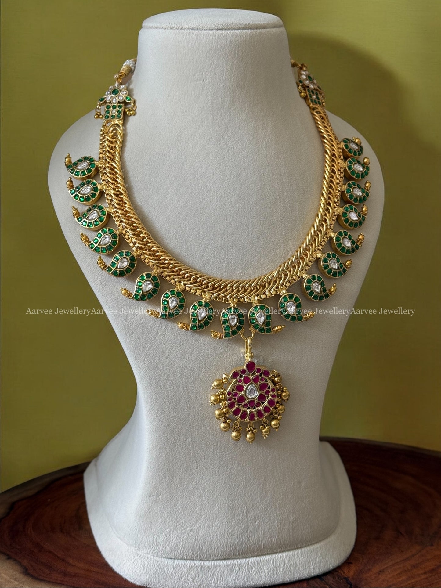 JADAU KUNDAN JALEBI REVESIBILE 6 IN 1 NECKLACE
