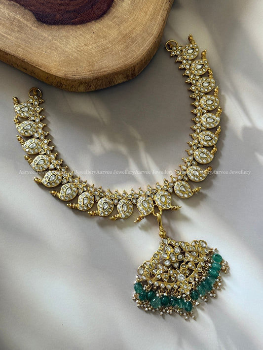 JADAU KUNDAN REVERSIBLE 6 IN 1 SHORT NECKLACE