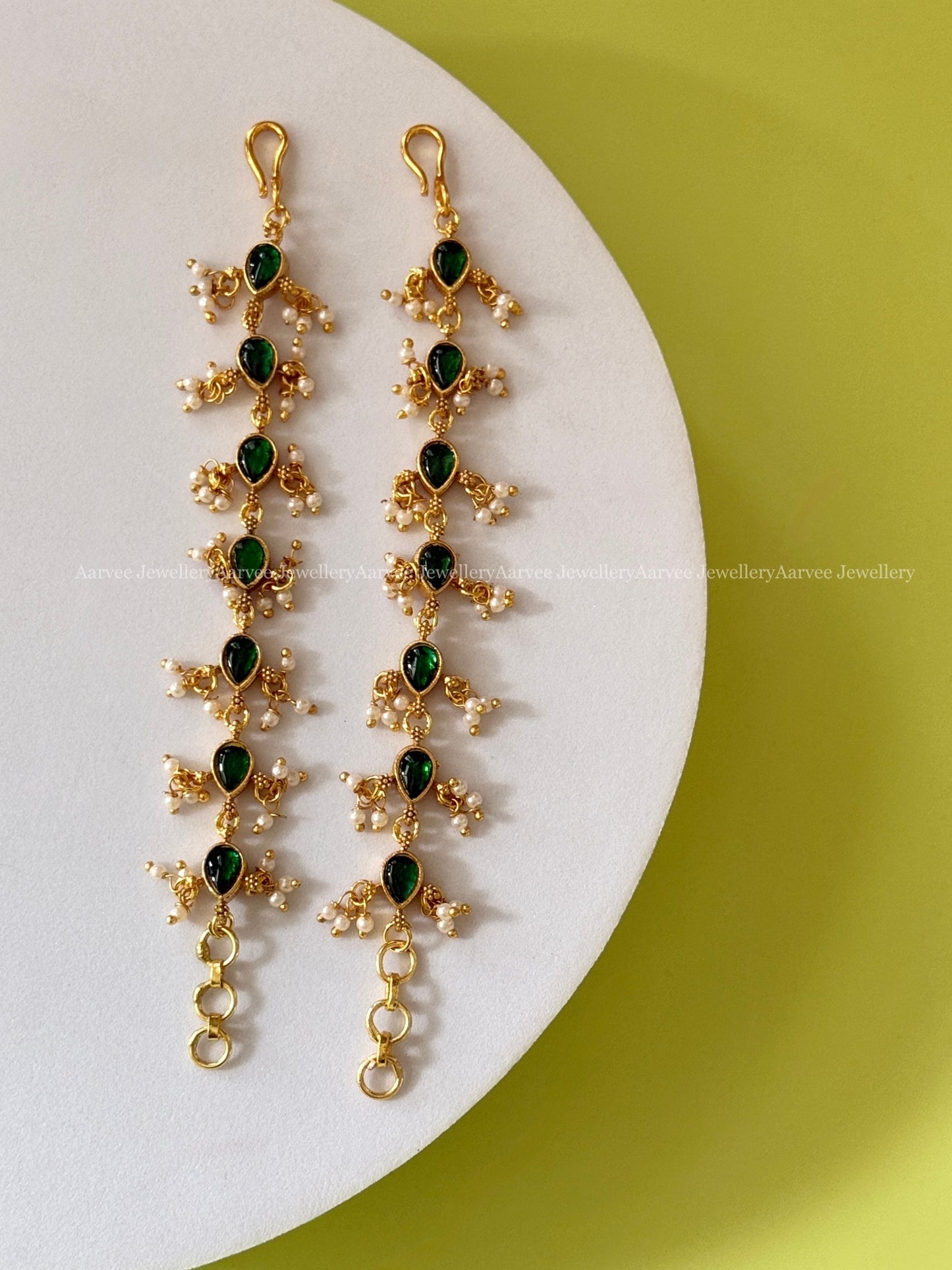 JADAU KUNDAN EAR CHAIN