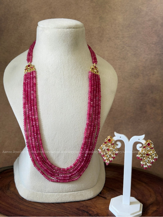Polki beaded jewellery kundan