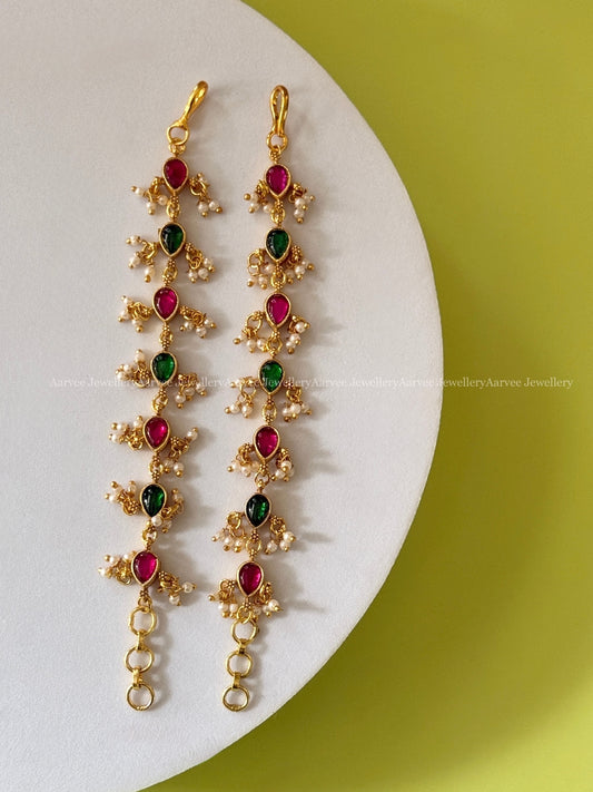 JADAU KUNDAN EAR CHAIN