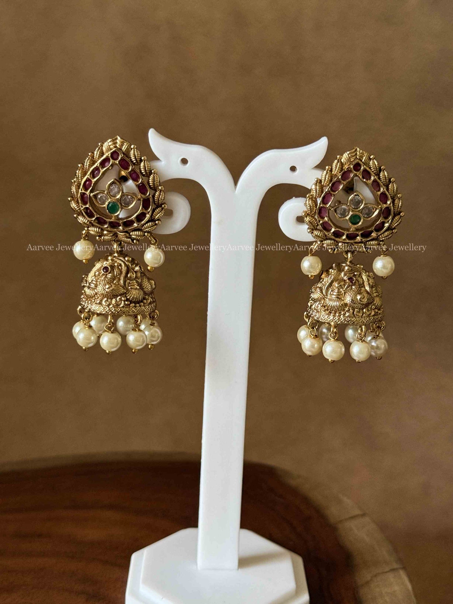 CLEARANCE - KEMP FLORAL JHUMKI