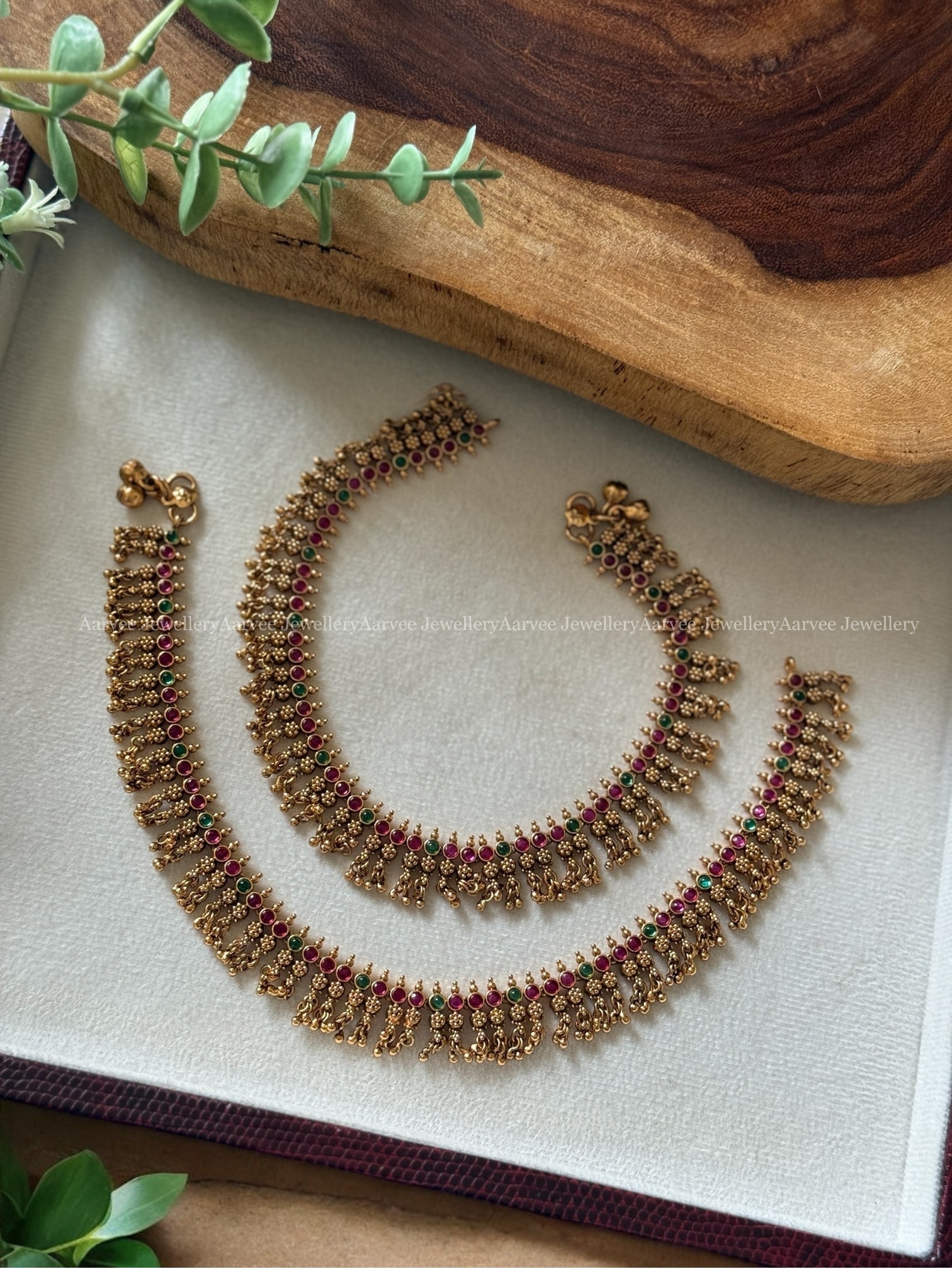 PREMIUM KEMP STONE BRIDAL ANKLET