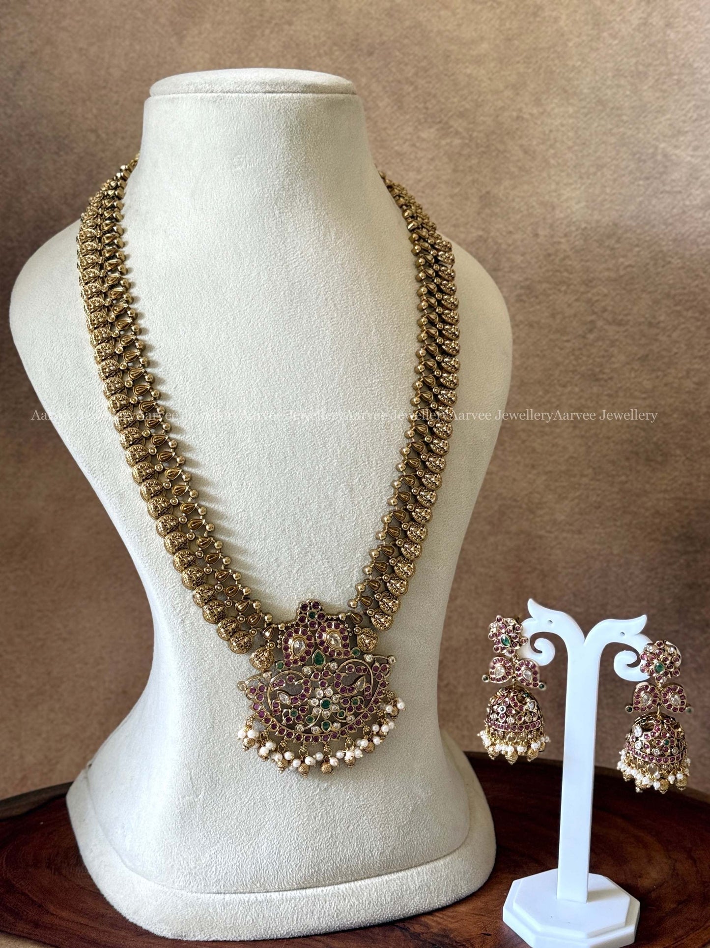 HASLI NECKLACE WITH CZ PURPLE STONES