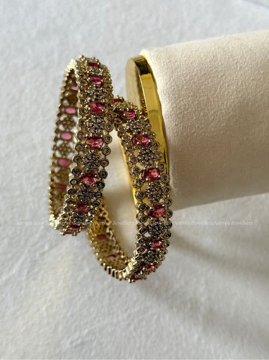 VICTORIAN RUBY STONE BANGLES