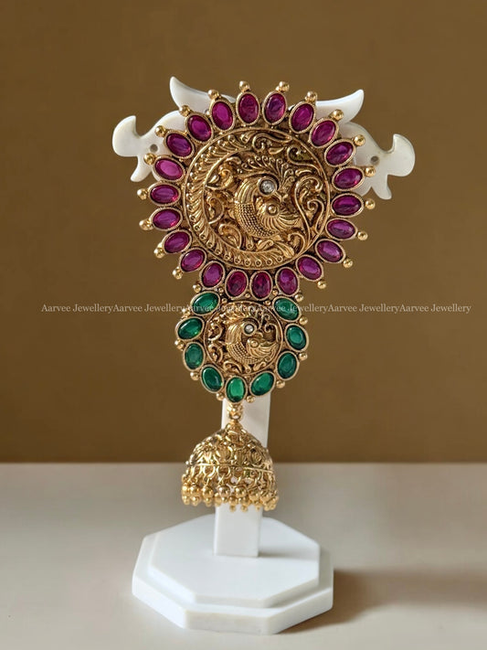KEMP STONES JADA BILLA | HAIR ACCESSORY WITH PEACOCK MOTIF