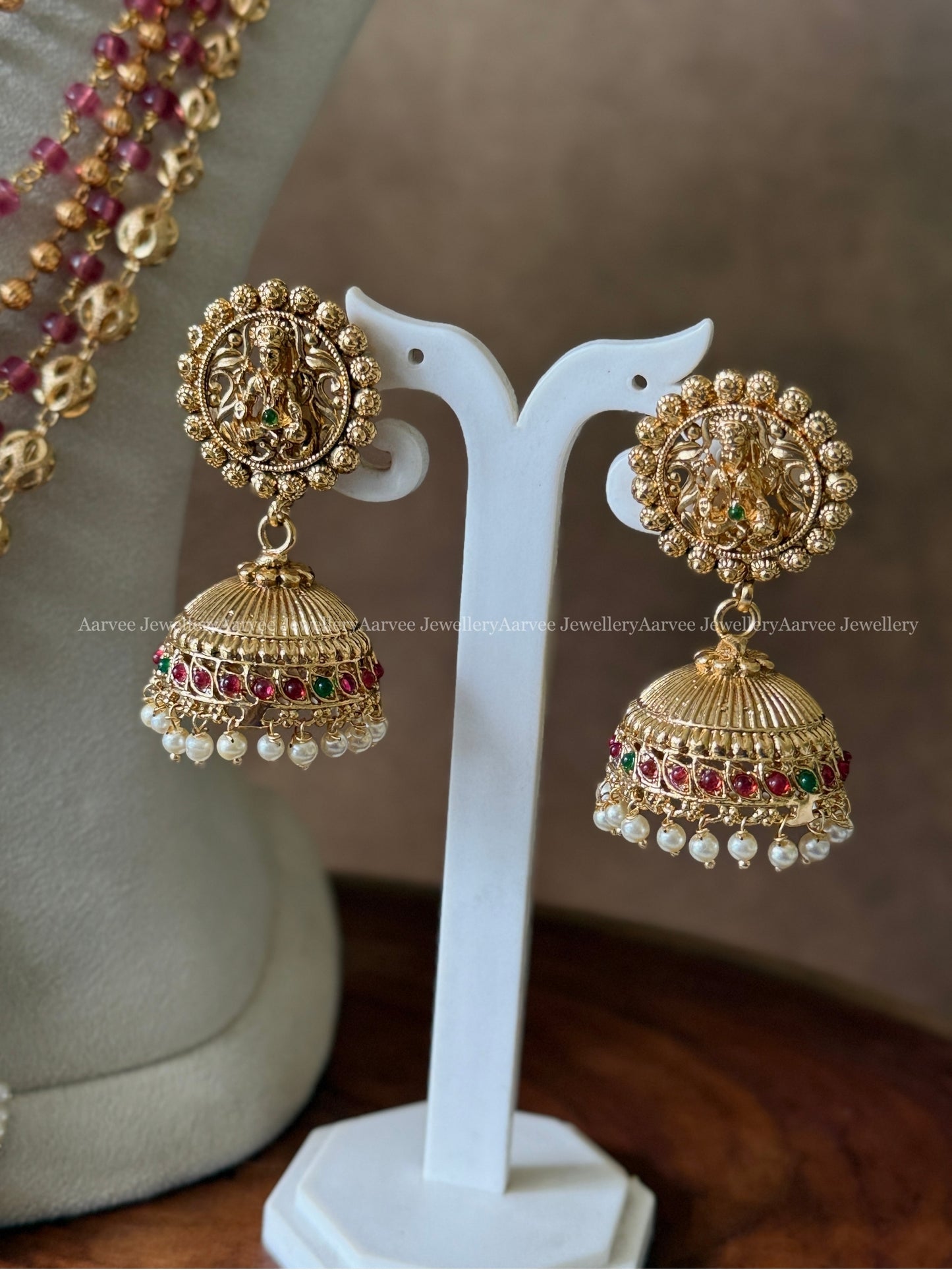 LAYERED HARAM SET WITH LAKSHMI PENDANT