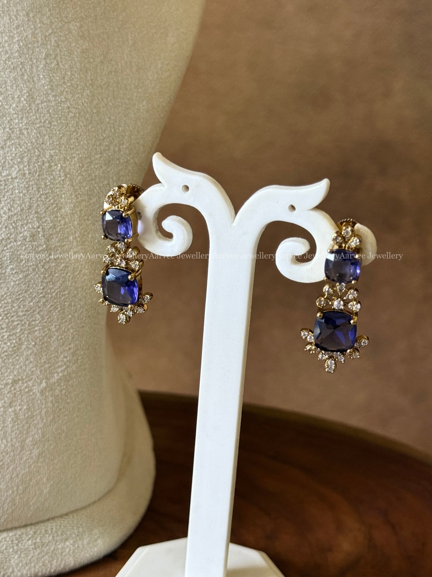 VICTORIAN PURPLE STONE NECKLACE SET