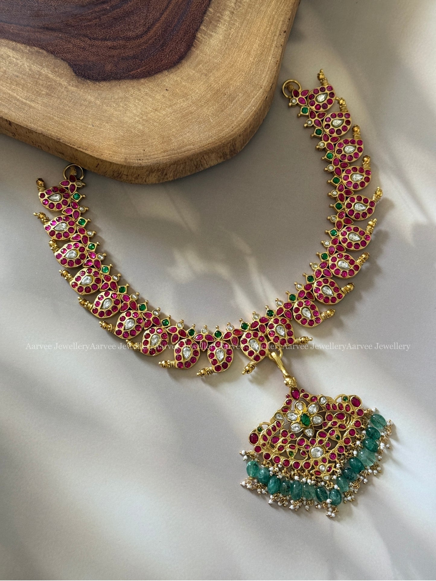 JADAU KUNDAN REVERSIBLE 6 IN 1 SHORT NECKLACE